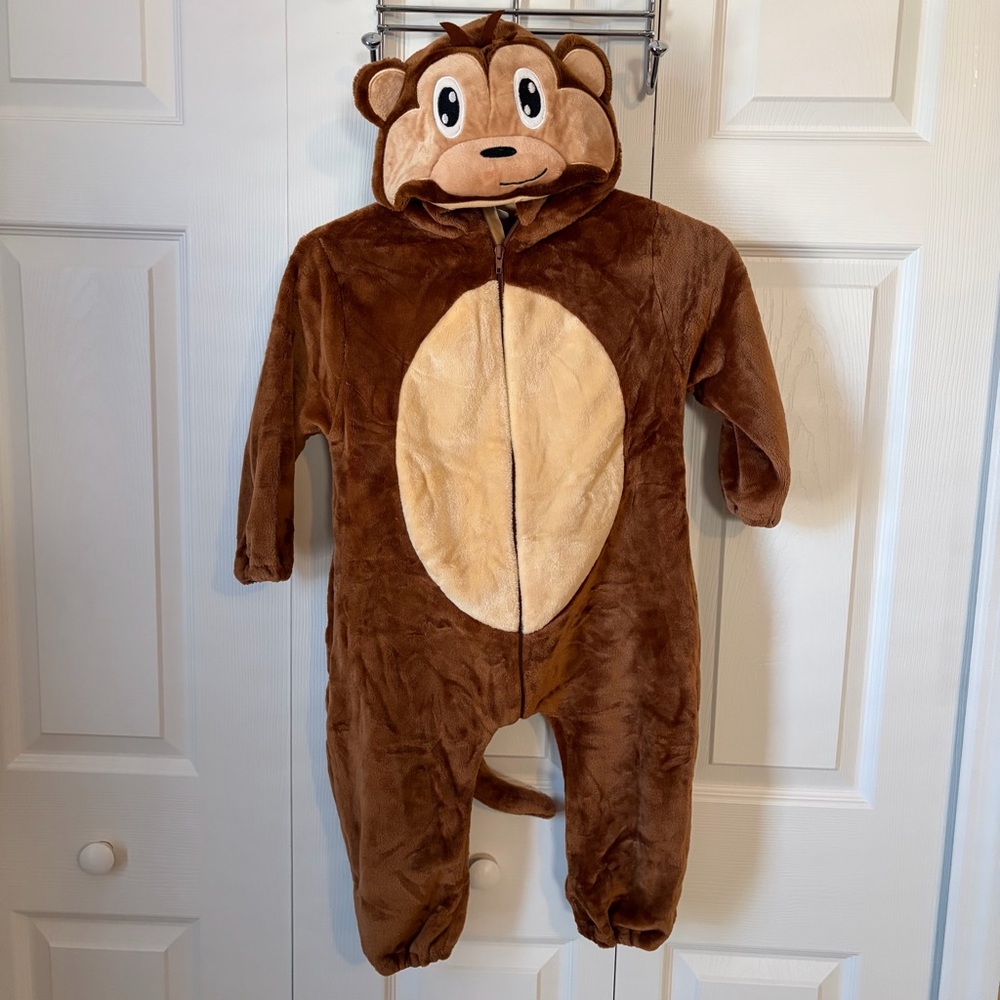 Monkey Outfit - Cozy toddler costume/coverall